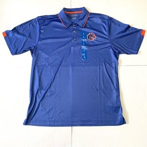 Champion Mens BRONCOS Polo Shirt Size L Blue Athletic Wear Sports
